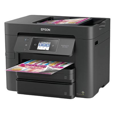 A multifunction office printer.